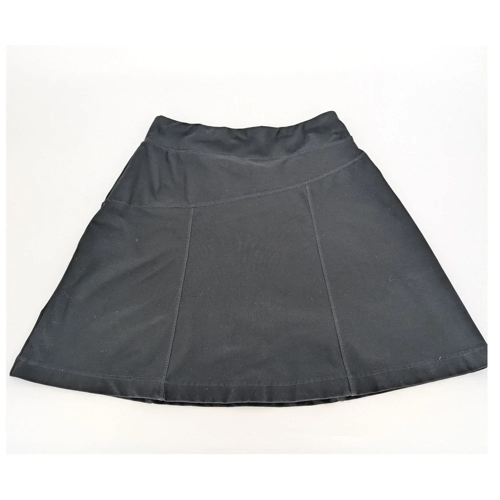L.L.Bean Skirt Women Small Black Athletic Activewear Stretch Gorpcore Minimalist